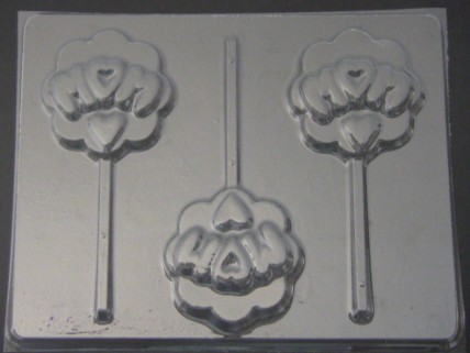 1608 Mom Chocolate or Hard Candy Lollipop Mold